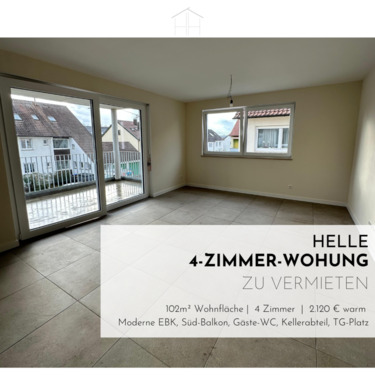Foto - Hochwertige 4-Zimmer-Neubauwohnung mit Balkon & EBK – 73734