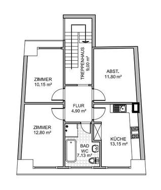 Foto - Gemütliche Dachgeschosswohnung in Rhens – 3 Zimmer, Küche, Bad, a