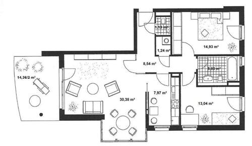 Foto - 3 Zimmer Etagenwohnung zur Miete in Hamburg