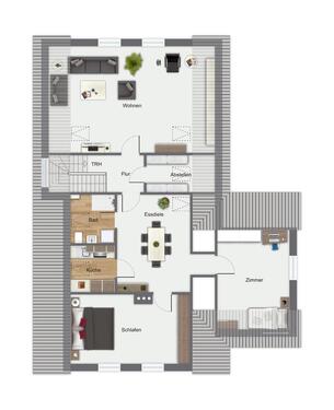 Foto - 3 Zimmer Dachgeschoßwohnung zur Miete in Rendsburg