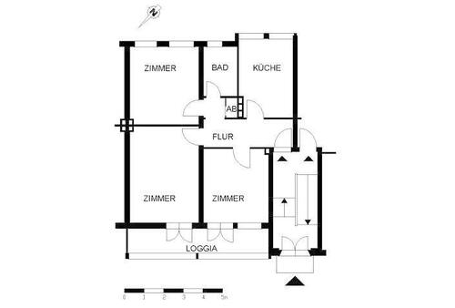 Foto - 3 Zimmer Erdgeschoßwohnung in Bremen
