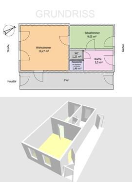 Foto - 2 Zimmer Erdgeschoßwohnung zur Miete in Bernburg (Saale)