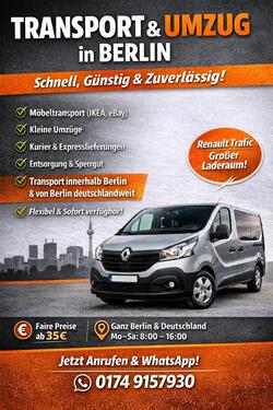 Foto - TRANSPORT & UMZUG in BERLIN - 35,00&nbsp;EUR Kaltmiete, ca.&nbsp; 5,00&nbsp;m&sup2;
