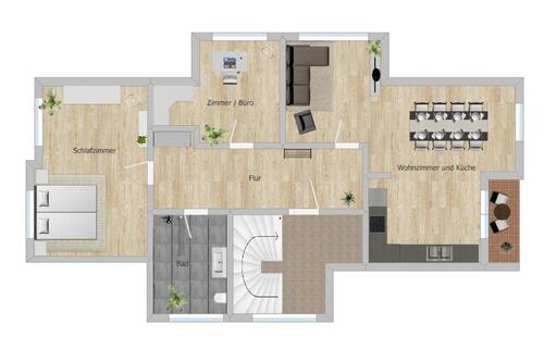 Foto - Sehr schöne, helle Wohnung im 1. OG eines Zweifamilienhaus