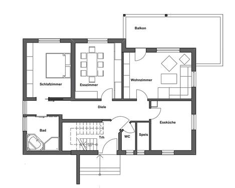 Foto - 3 Zimmer Erdgeschoßwohnung zur Miete in Eberhardzell