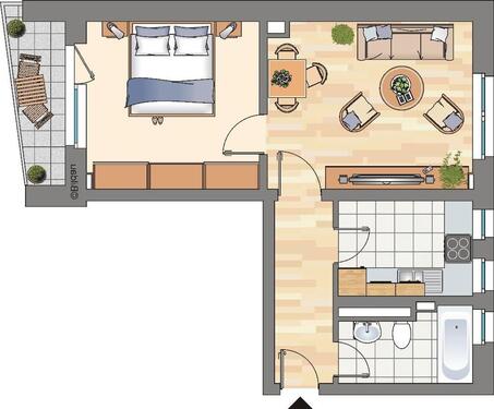 Foto - 2.5 Zimmer Etagenwohnung zur Miete in Gelsenkirchen