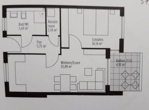 Foto - Sonnige 2-Zimmerwohnung ab 1.4.26 in Leutkirch zu vermieten