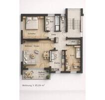 Schöne, sonnige 3,5-Zimmer-Wohnung mit Balkon ab 01.06 - Uffenheim