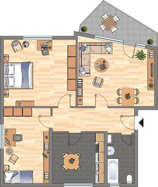 Foto - 3 Zimmer Etagenwohnung in Duisburg