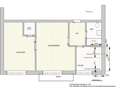 Foto - 2 Zimmer Etagenwohnung zur Miete in Duisburg
