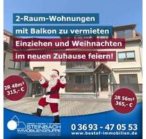 2-Raum-Wohnungen mit Balkon zu vermieten - Meiningen