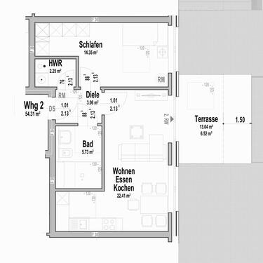 Foto - 2 Zimmer Erdgeschoßwohnung zum Kaufen in Laer