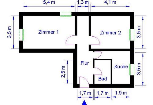 Foto - 2 Zimmer Etagenwohnung in Magdeburg