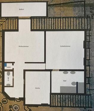Foto - 2 Zimmer Dachgeschoßwohnung zur Miete in Lingen (Ems)