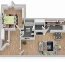 Helle 2-Zimmer-Wohnung mit Terrasse und Stellplatz - Neuwied Block