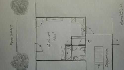 Foto - 1 Zimmer Etagenwohnung zur Miete in Ilmenau