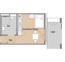 **Erstbezug** 1-Zimmer-Wohnung mit Loggia in Wiesloch