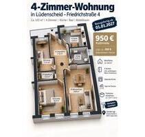 Moderne 4-Zimmer-Wohnung mit ca. 103 m² – komplett renoviert - Lüdenscheid