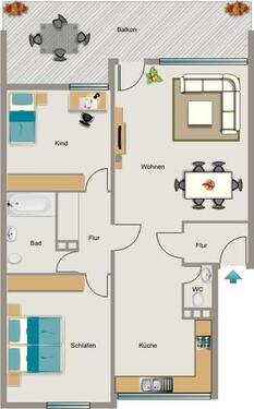 Foto - 3 Zimmer Etagenwohnung zur Miete in Dortmund