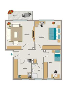 Foto - 3 Zimmer Etagenwohnung zur Miete in Dortmund