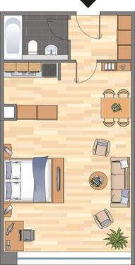 Foto - Ab 01.01.26 frei! 1-Zimmer-Wohnung in Düsseldorf Bilk