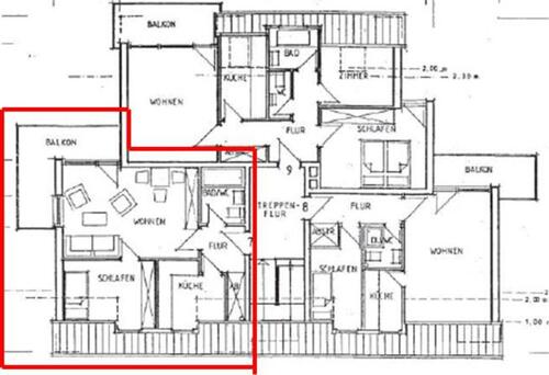 Foto - 2-Zi-DG-Wohnung mit Balkon und Garage in Hamburg Neugraben
