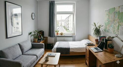 Foto - 1-Zimmer Wohnung in Kassel -Baunatal für Polizeischüler*innen