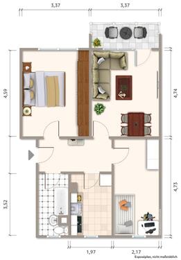 Foto - 3 Zimmer Etagenwohnung in Ronneburg