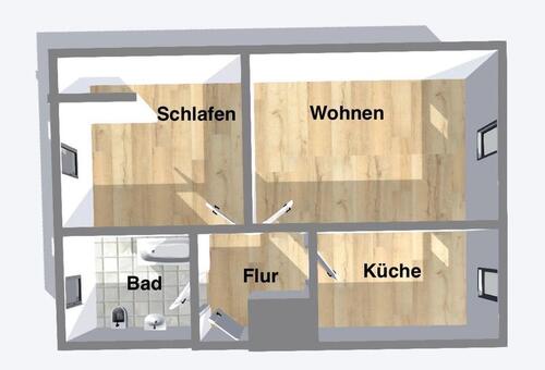 Foto - Moderne sanierte Dachgeschoss Wohnung in Welzow ab 04