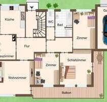 Großzügige 5‑Zimmer‑EG‑Wohnung in ruhiger Lage - Glatten