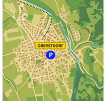 Parkplatz Oberstdorf am Bahnhof - Sonthofen