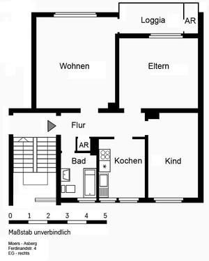 Foto - 3.5 Zimmer Erdgeschoßwohnung zur Miete in Moers