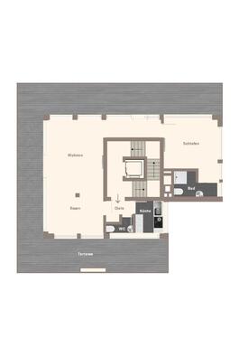 Foto - Vermietet wird eine Hochwertige, frisch Sanierte 2 ZKB