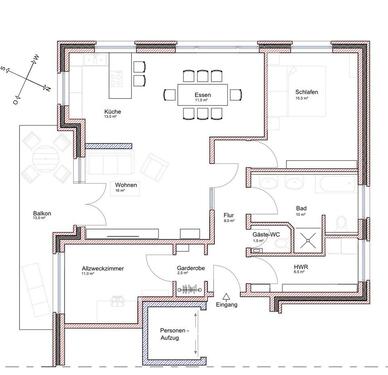 Foto - 3 Zimmer Etagenwohnung zur Miete in Lingen (Ems)