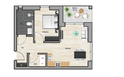 Foto - 53 qm Neubauwohnung zur Miete in Vilshofen