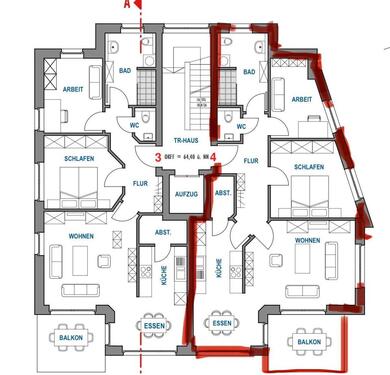 Foto - 3 Zimmer Etagenwohnung zur Miete in Ibbenbüren