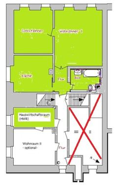 Foto - 2 Zimmer Etagenwohnung zur Miete in Lommatzsch