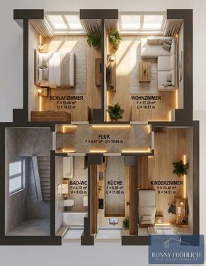 Foto - 3 Zimmer Etagenwohnung zur Miete in Seiffen/Erzgebirge