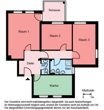 Foto - 3 Zimmer Erdgeschoßwohnung in Geseke