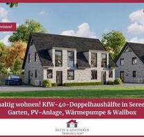 Nachhaltig wohnen! KfW-40-Doppelhaushälfte in Sereetz mit Garten, PV-Anlage, Wärmepumpe & Wallbox! - Bad Schwartau
