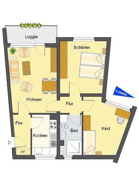 Foto - 3 Zimmer Etagenwohnung zur Miete in Lippstadt