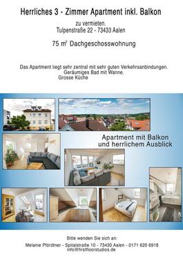 Foto - Wohnung zu vermieten - 850,00&nbsp;EUR Kaltmiete, ca.&nbsp; 75,00&nbsp;m&sup2;
