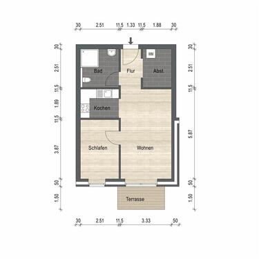 Foto - Neue Erdgeschosswohnung mit Terrasse in zentraler Lage von Schortens! Erstbezug!
