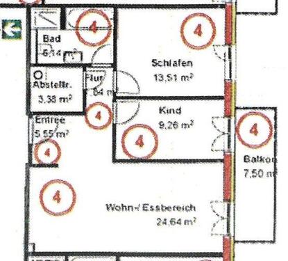 Foto - 3 Zimmer Etagenwohnung in Lauingen (Donau)