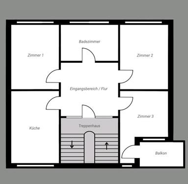 Foto - Schöne 3-Zimmer-Wohnung (72 m²) in Detmold - ab April bezugsfrei