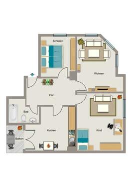 Foto - 3.5 Zimmer Etagenwohnung zur Miete in Duisburg