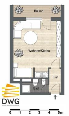 Foto - Etagenwohnung in Dessau-Roßlau zur Miete