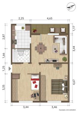 Foto - 3 Zimmer Etagenwohnung zur Miete in Hoyerswerda