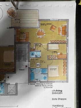 Foto - Helle 3-Zimmerwohnung in Ehingen (Donau)