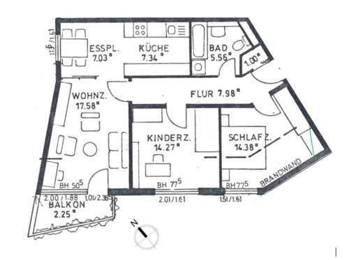 Foto - Etagenwohnung in Prenzlau
